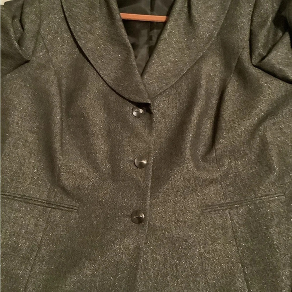 ALEX MARIE~VINTAGE GREY BLAZER~ NICE~SIZE 22 - Picture 4 of 4